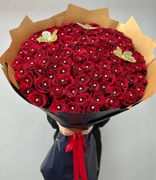 The Grand Statement- 100 Rose Luxury Bouquet