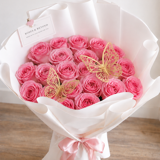 24 Rose Pink Bouquet