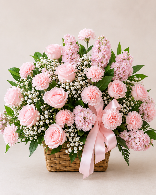 Elegant Blush basket