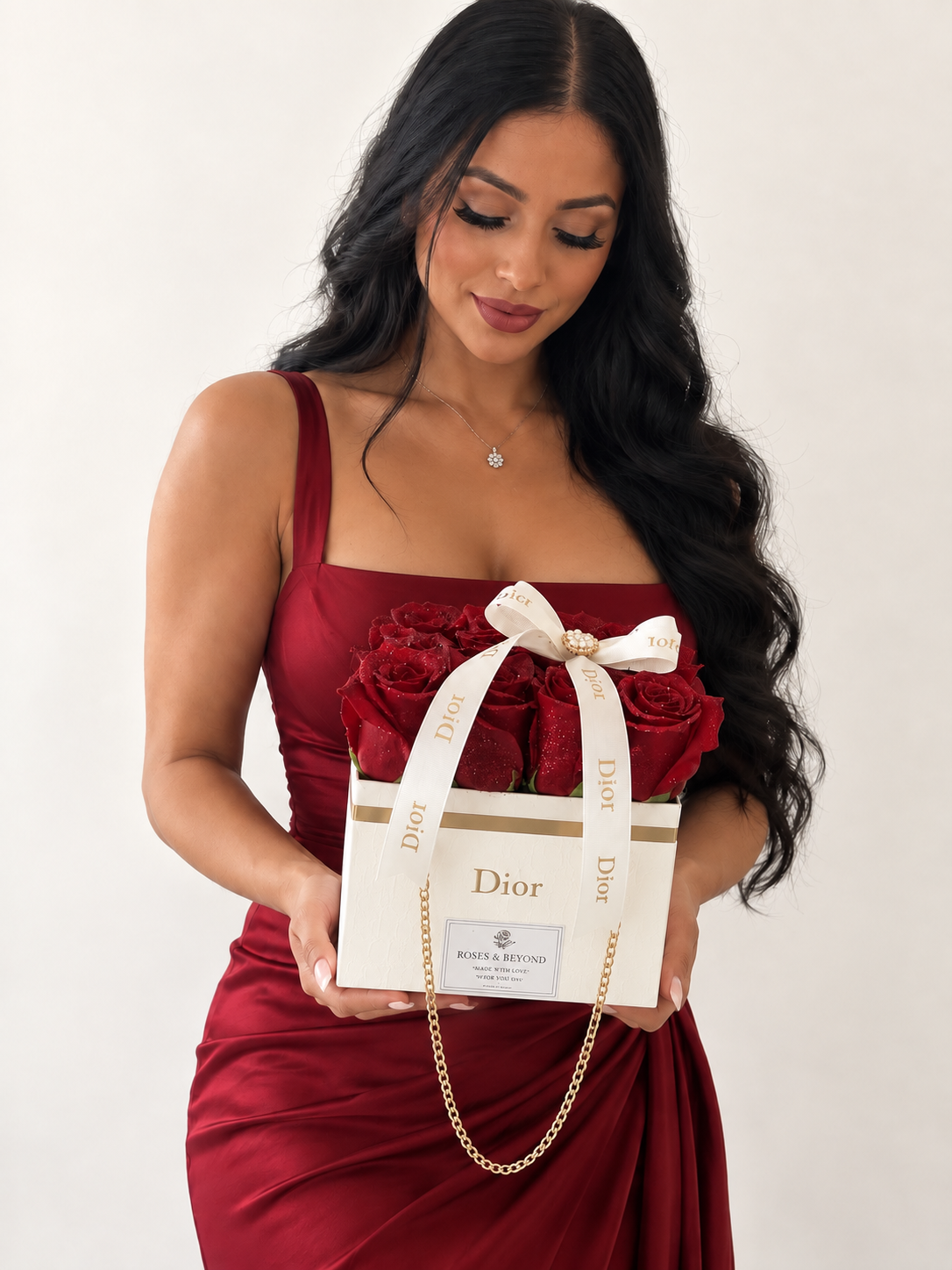 Luxury Handbag Rose Box — Designer Inspired