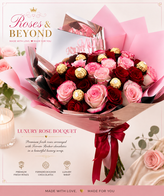 24 roses and chocolate’s
