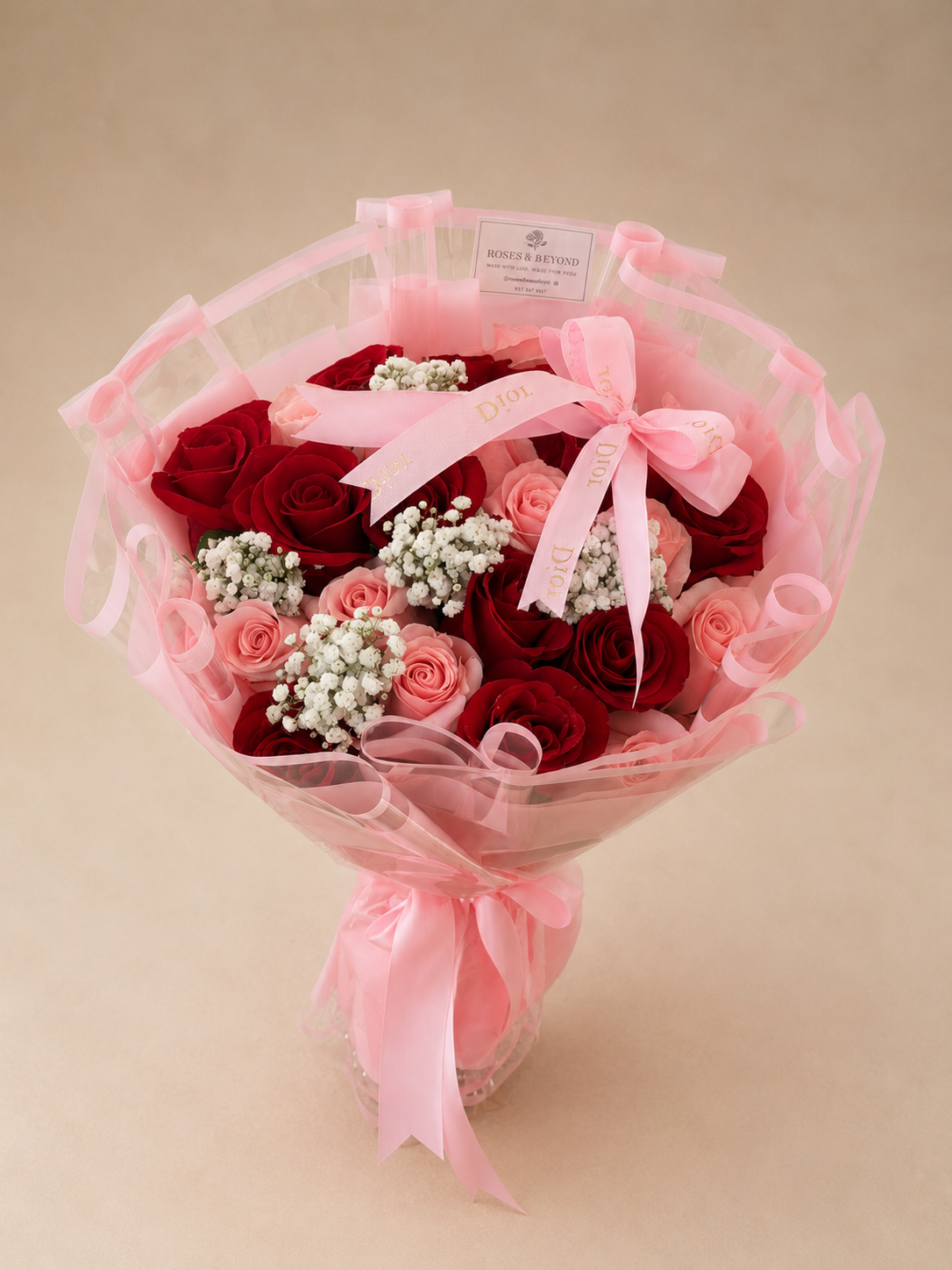 3 dozen Pink Champagne Bouquet