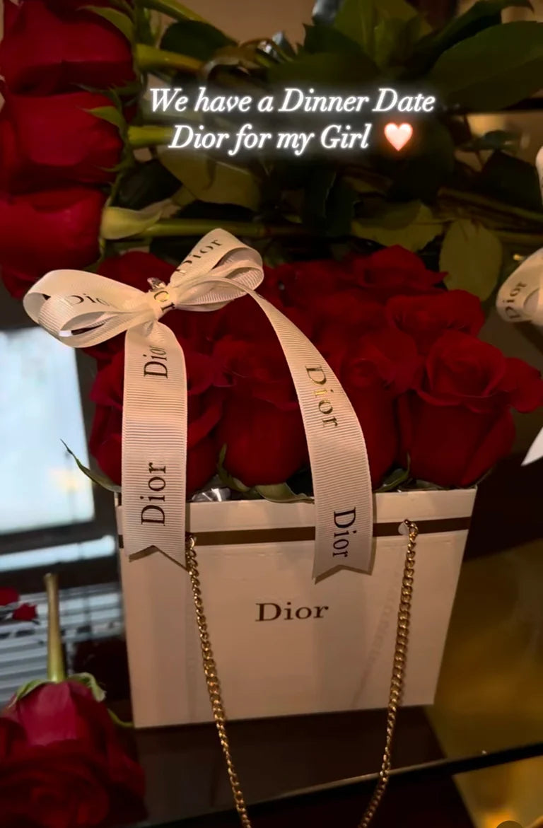 Luxury Handbag Rose Box — Designer Inspired