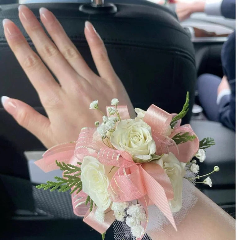 Prom Corsage & Boutonnière Set — Custom Color
